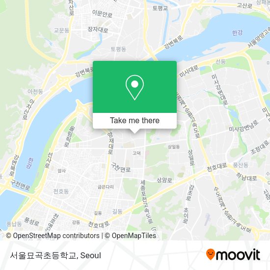 서울묘곡초등학교 map