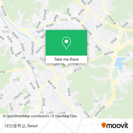 대안중학교 map