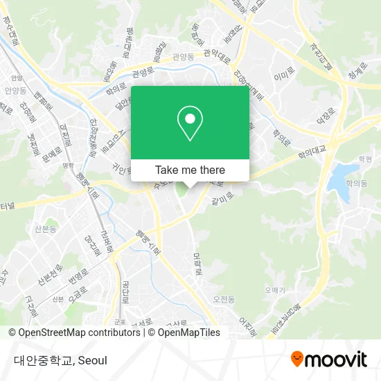 대안중학교 map