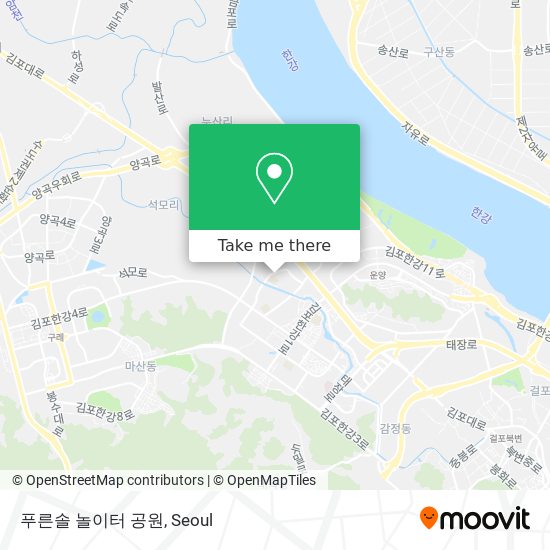 푸른솔 놀이터 공원 map