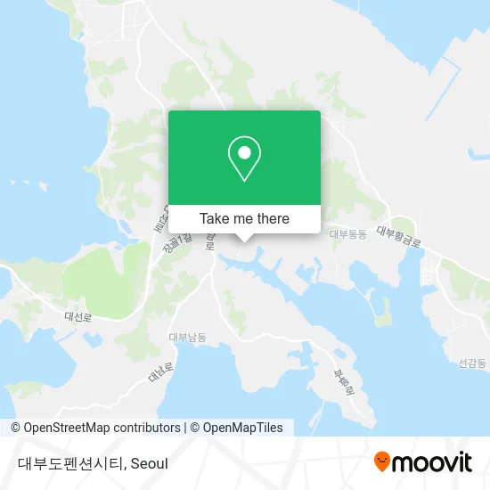 대부도펜션시티 map
