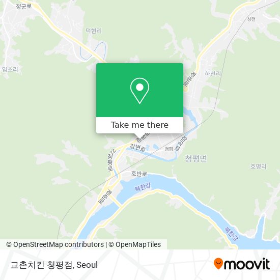 교촌치킨 청평점 map