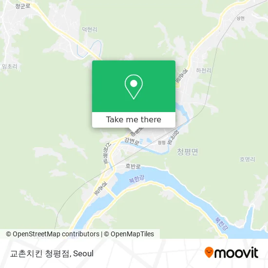 교촌치킨 청평점 map