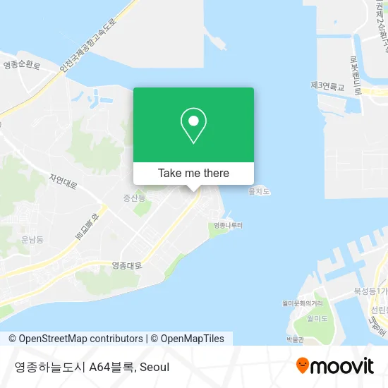 영종하늘도시 A64블록 map
