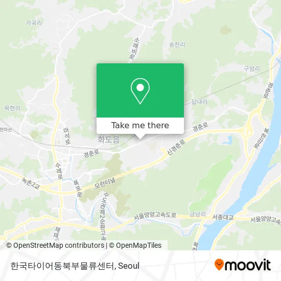 한국타이어동북부물류센터 map