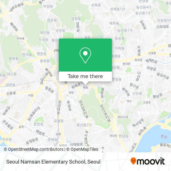 Seoul Namsan Elementary School map