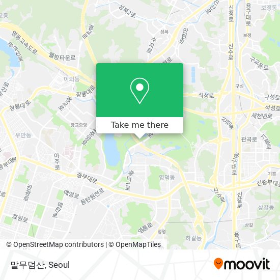 말무덤산 map