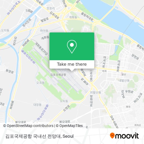 김포국제공항 국내선 전망대 map