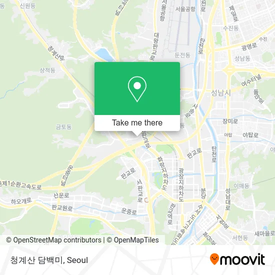 청계산 담백미 map