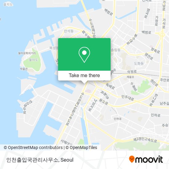 인천출입국관리사무소 map