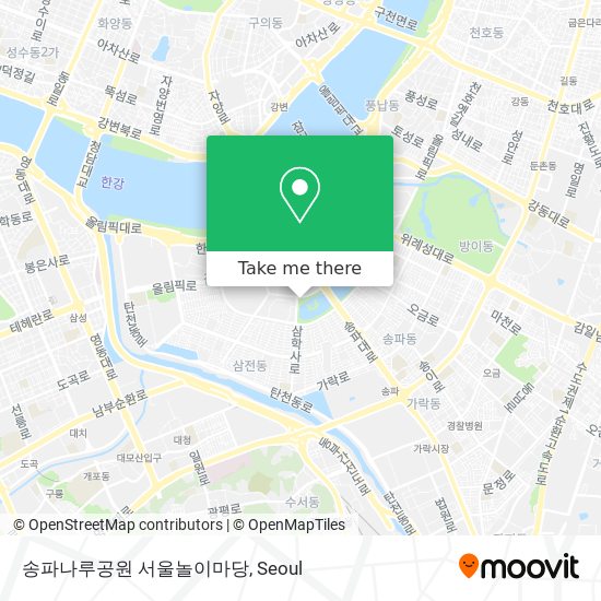 송파나루공원 서울놀이마당 map