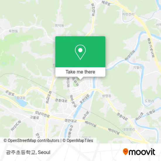 광주초등학교 map