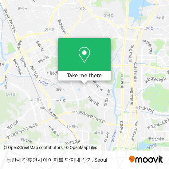동탄새강휴먼시아아파트 단지내 상가 map