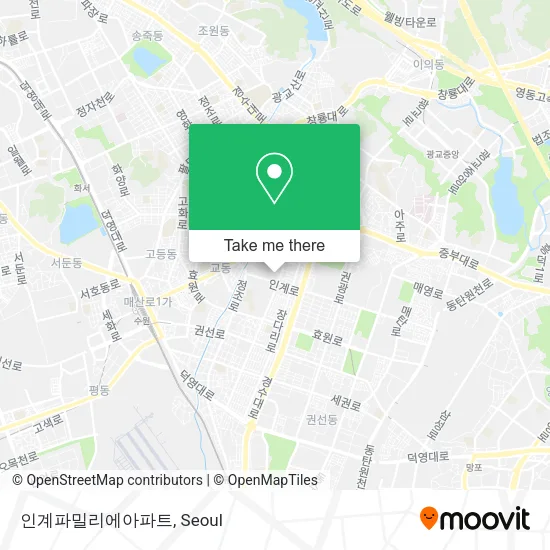 인계파밀리에아파트 map