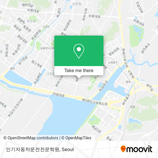 인기자동차운전전문학원 map