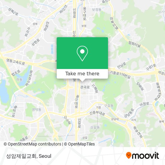 성암제일교회 map