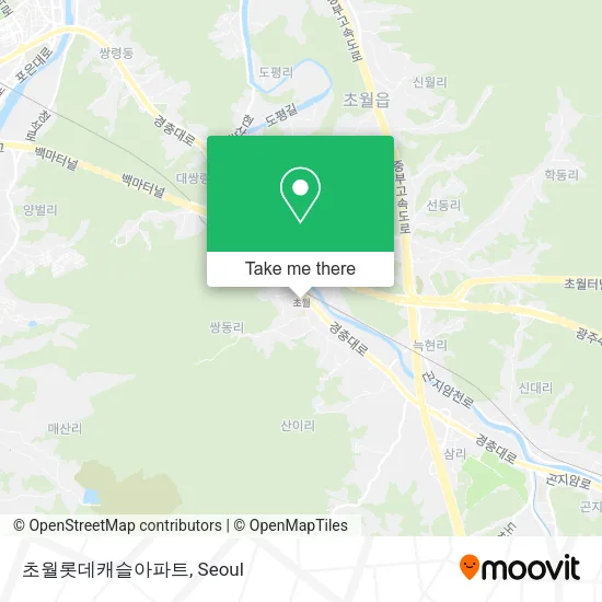 초월롯데캐슬아파트 map