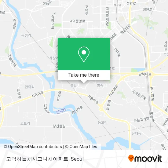 고덕하늘채시그니처아파트 map