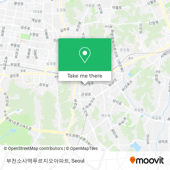 부천소사역푸르지오아파트 map