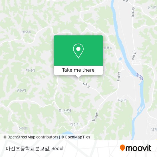 마전초등학교분교앞 map