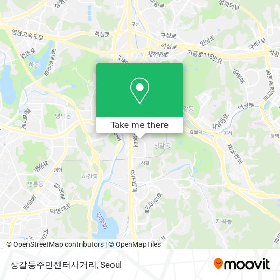 상갈동주민센터사거리 map