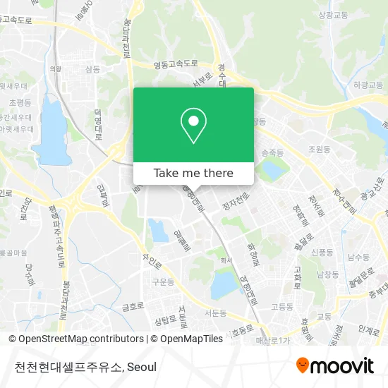 천천현대셀프주유소 map