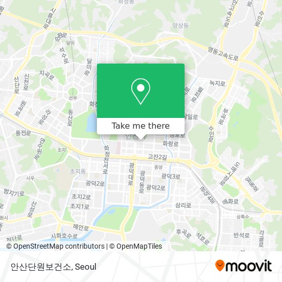 안산단원보건소 map