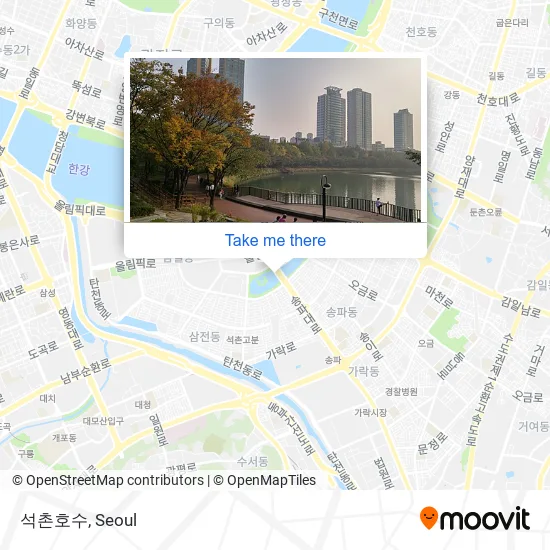 석촌호수 map