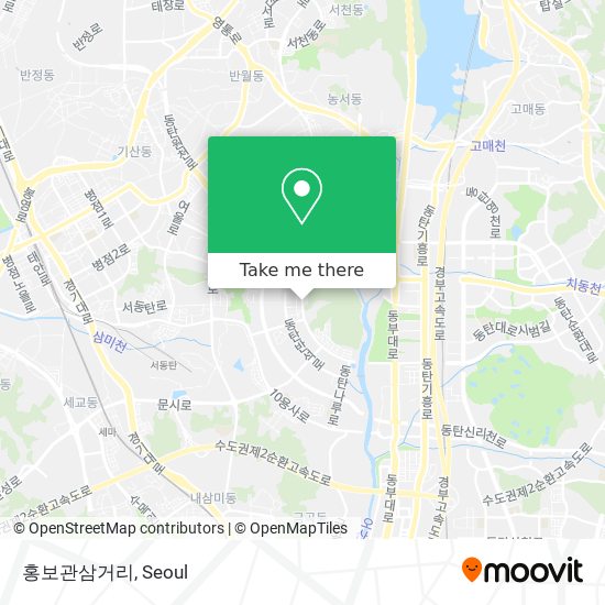 홍보관삼거리 map