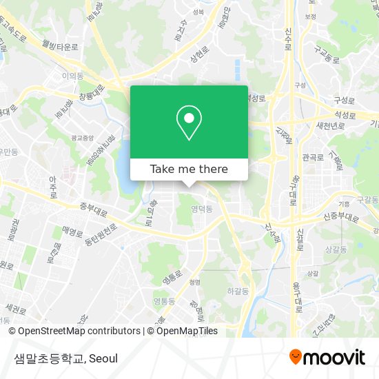 샘말초등학교 map