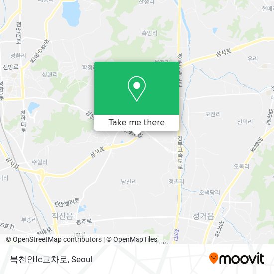 북천안Ic교차로 map