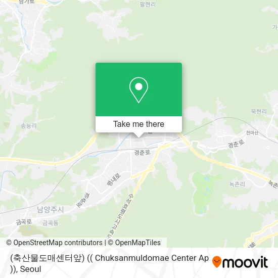 (축산물도매센터앞) (( Chuksanmuldomae Center Ap )) map