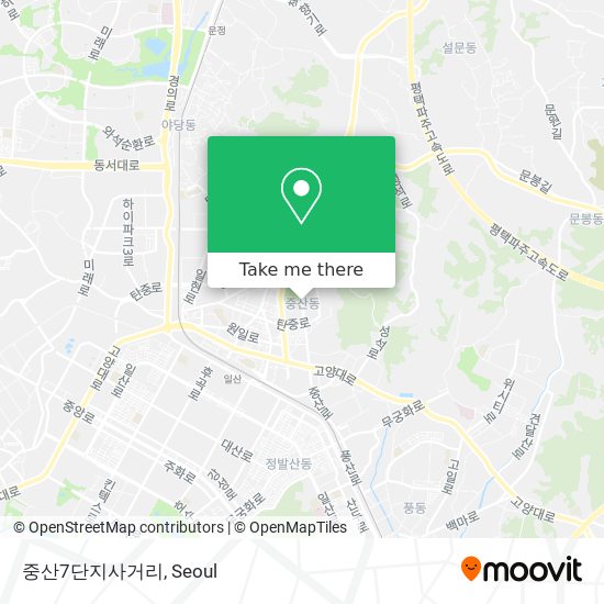 중산7단지사거리 map