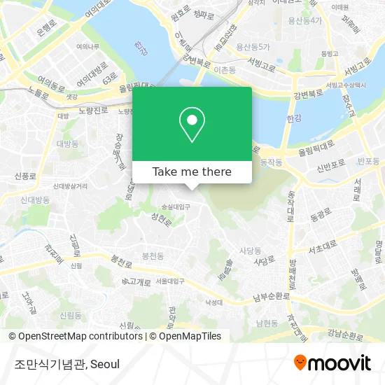 조만식기념관 map