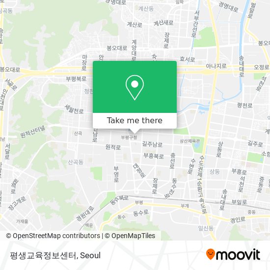 평생교육정보센터 map