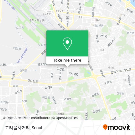 고리울사거리 map