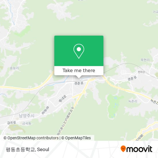 평동초등학교 map