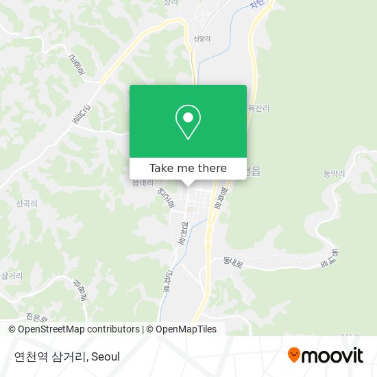 연천역 삼거리 map