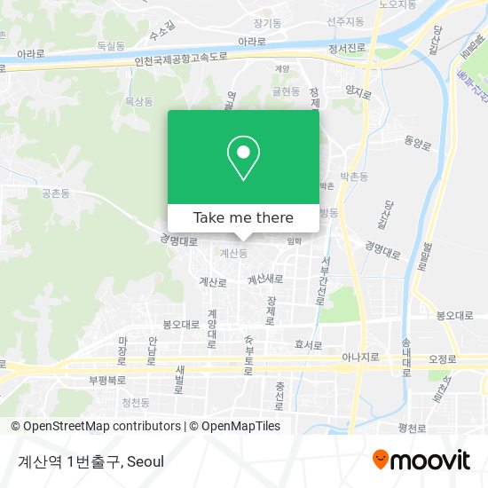 계산역 1번출구 map