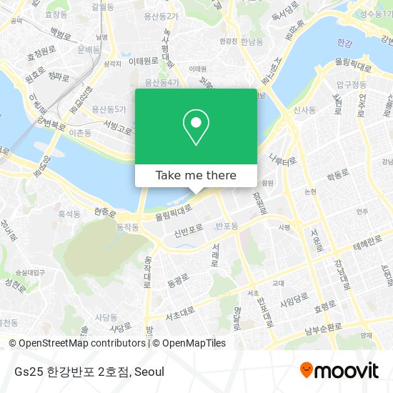 Gs25 한강반포 2호점 map