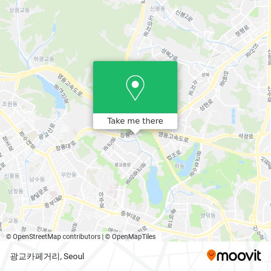 광교카페거리 map
