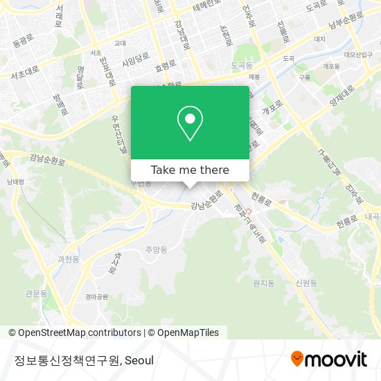 정보통신정책연구원 map