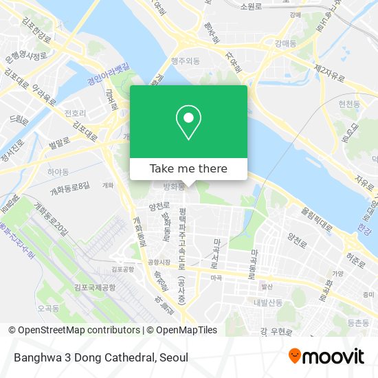 Banghwa 3 Dong Cathedral map