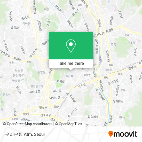 우리은행 Atm map