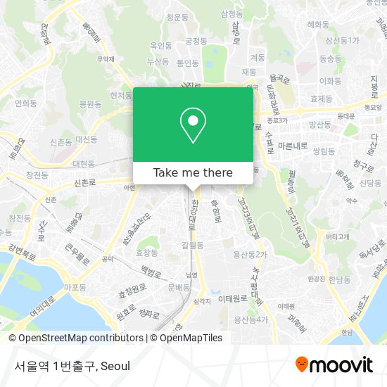 서울역 1번출구 map