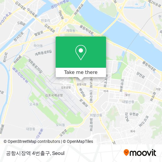 공항시장역 4번출구 map