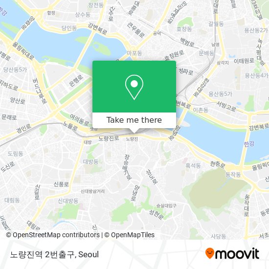 노량진역 2번출구 map