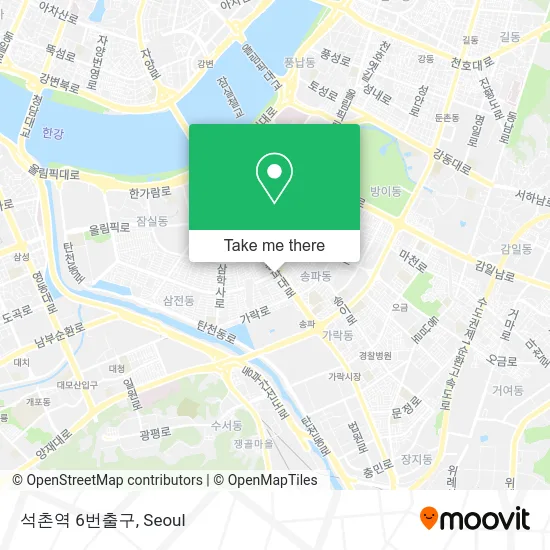 석촌역 6번출구 map