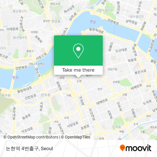 논현역 4번출구 map