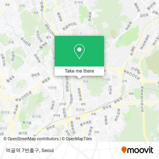 먹골역 7번출구 map